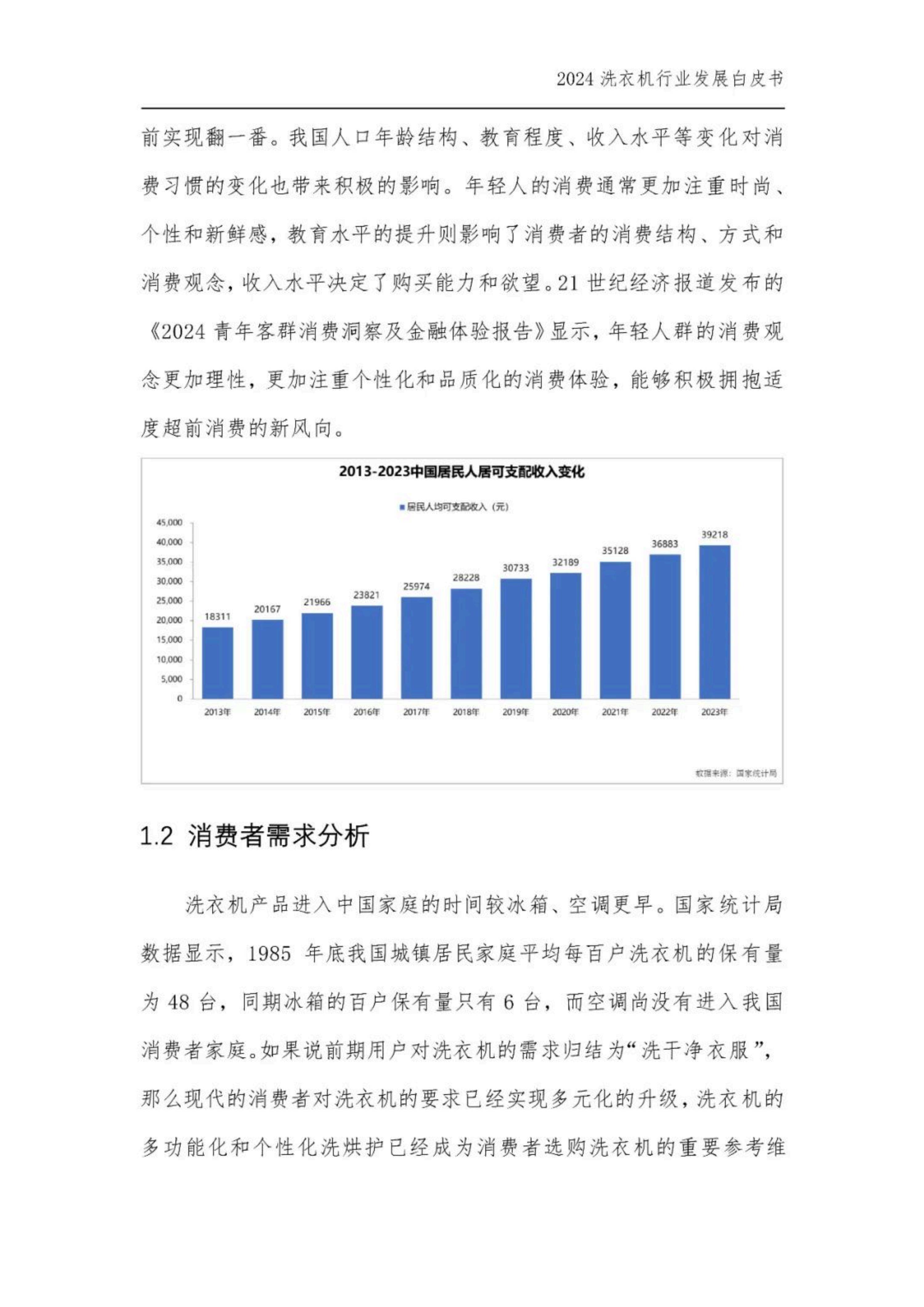 2024年中国洗衣机行业发展现状，中国洗衣机干衣机行业发展白皮书-报告智库