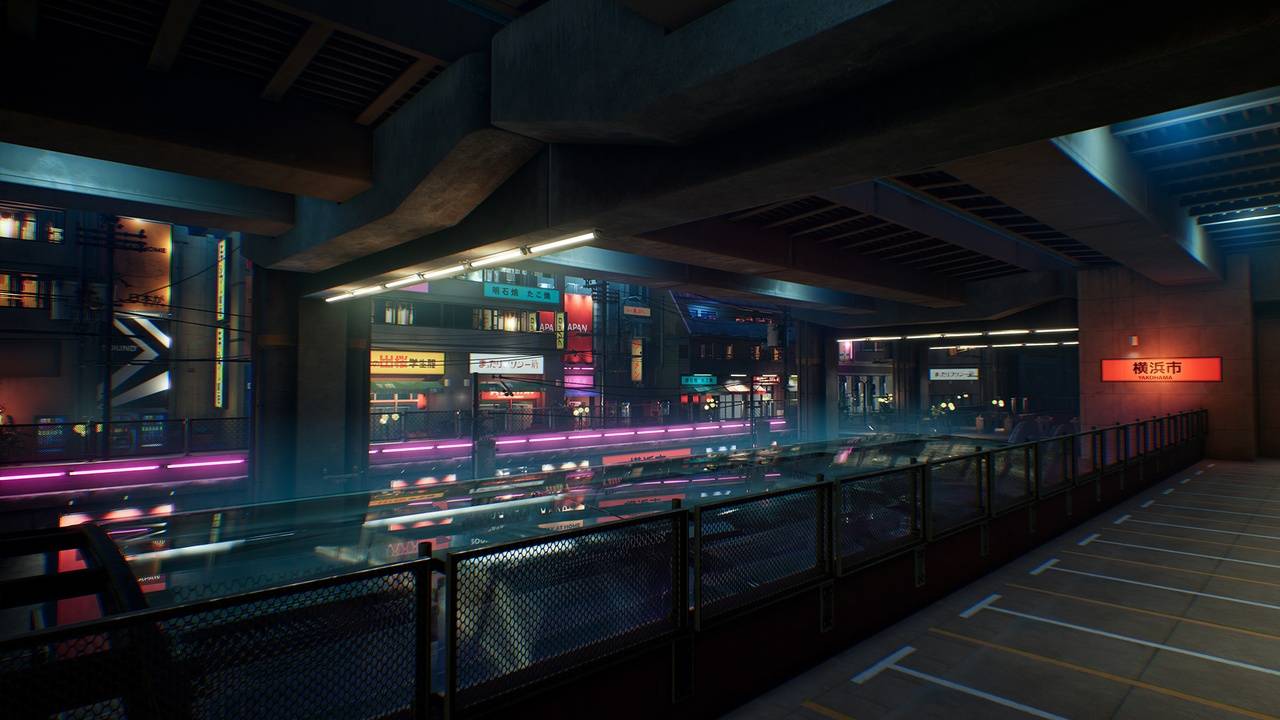 ue5赛博朋克日本城市贫民窟中东建筑3d模型设计素材city environment