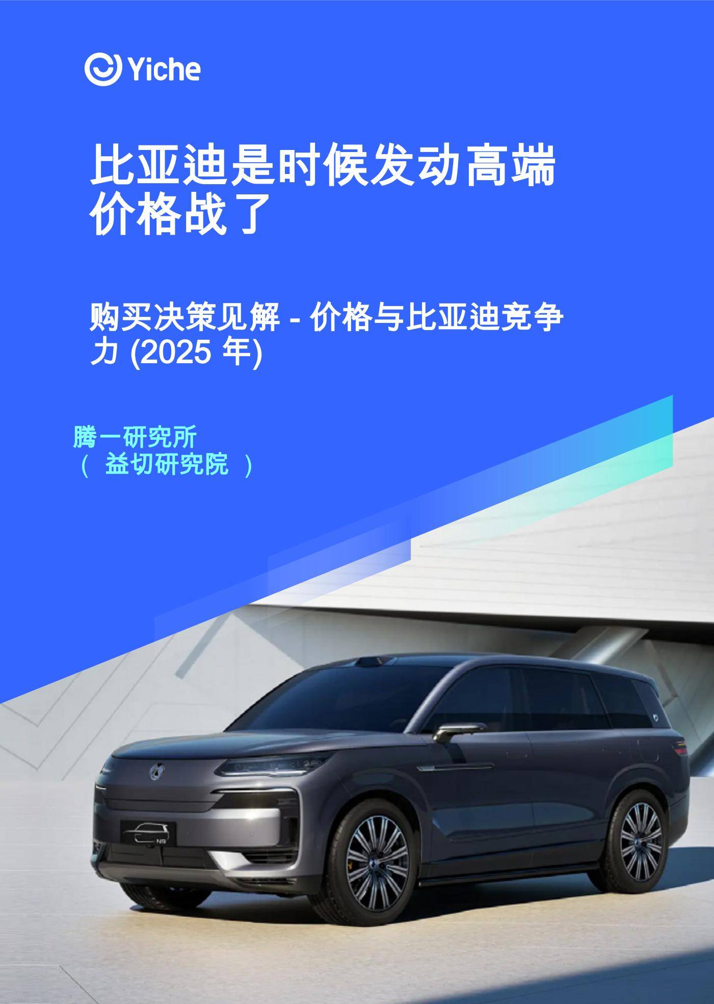 腾一研究所：2025年比亚迪竞争力定位分析，比亚迪购买决策与见解-报告智库