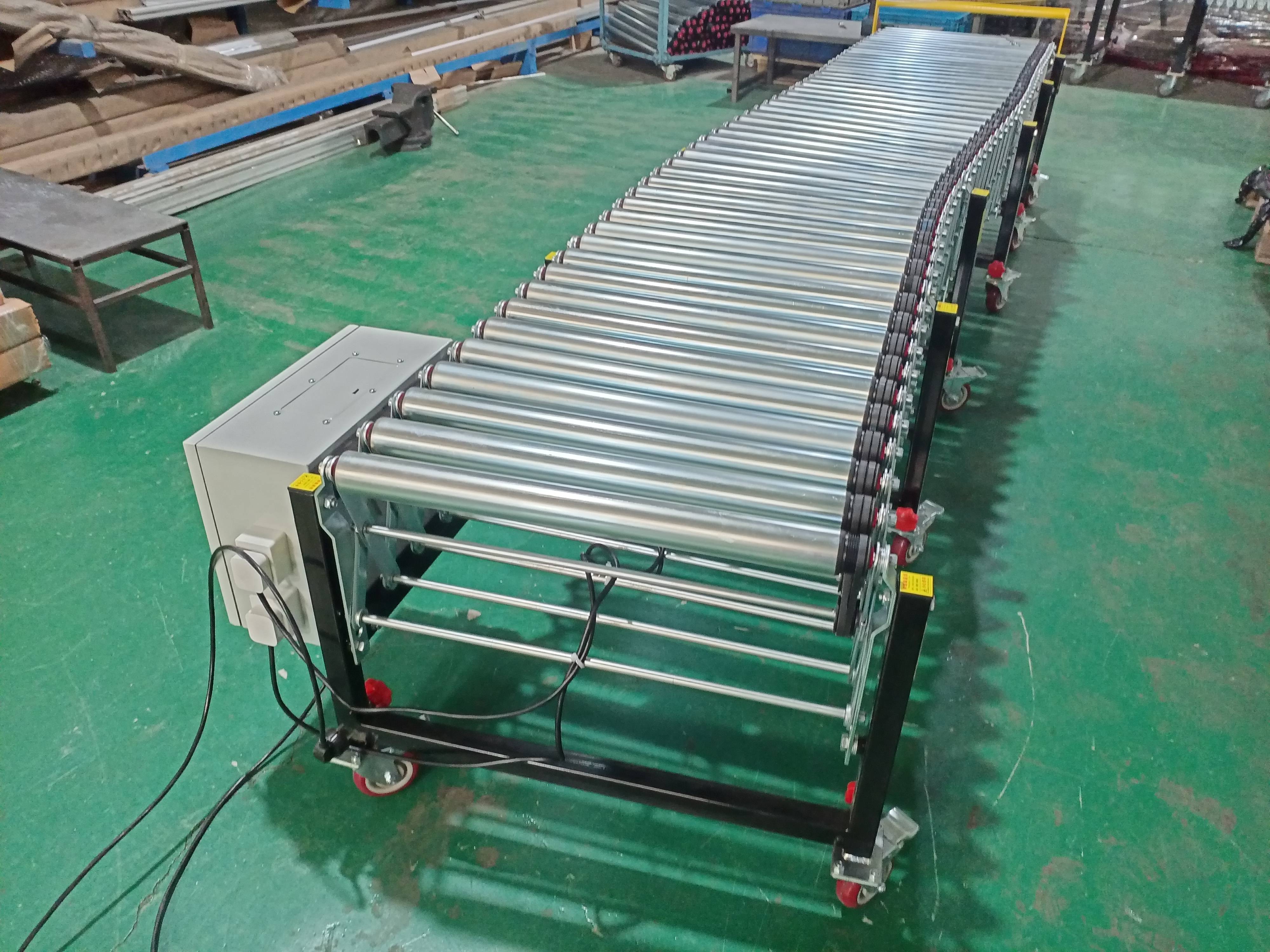 电动伸缩辊筒输送机海外电商仓储装卸货的智能新选择