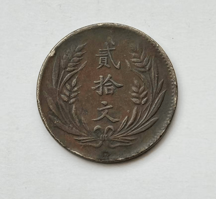 民国十年《贰拾文》中华铜币_搜狐网