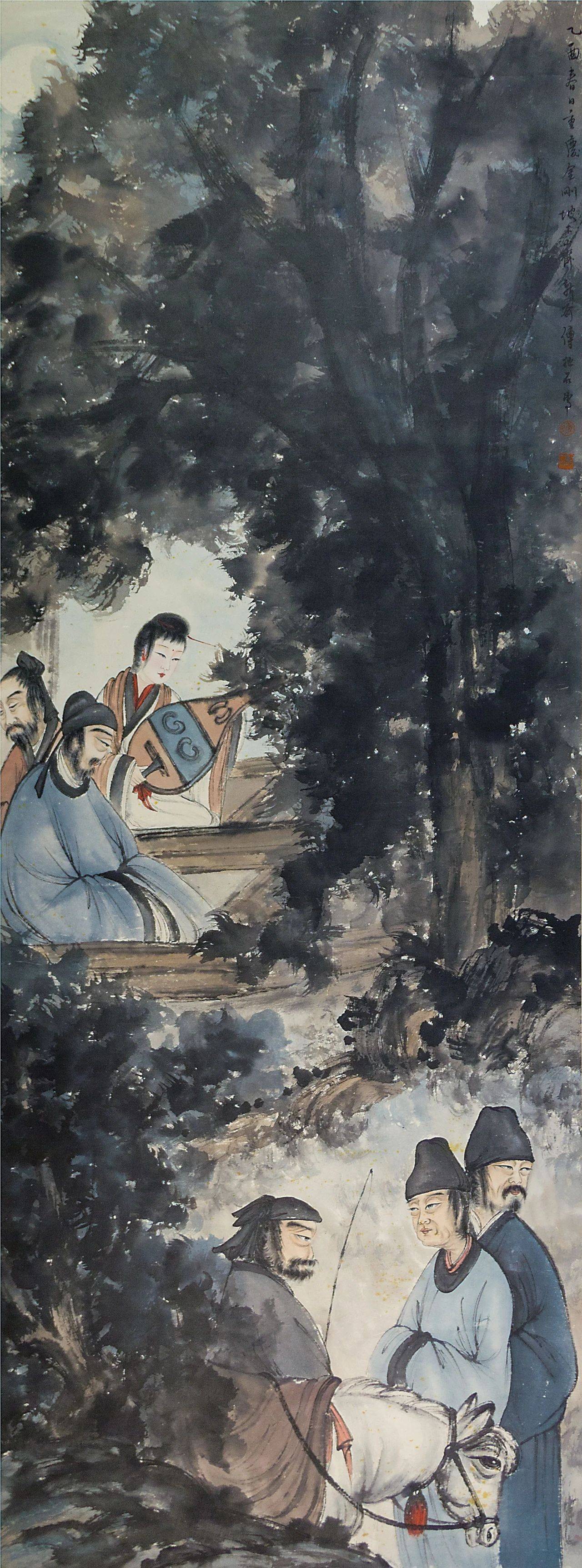 中信国际拍卖2025春拍创多项纪录:傅抱石《琵琶行》4