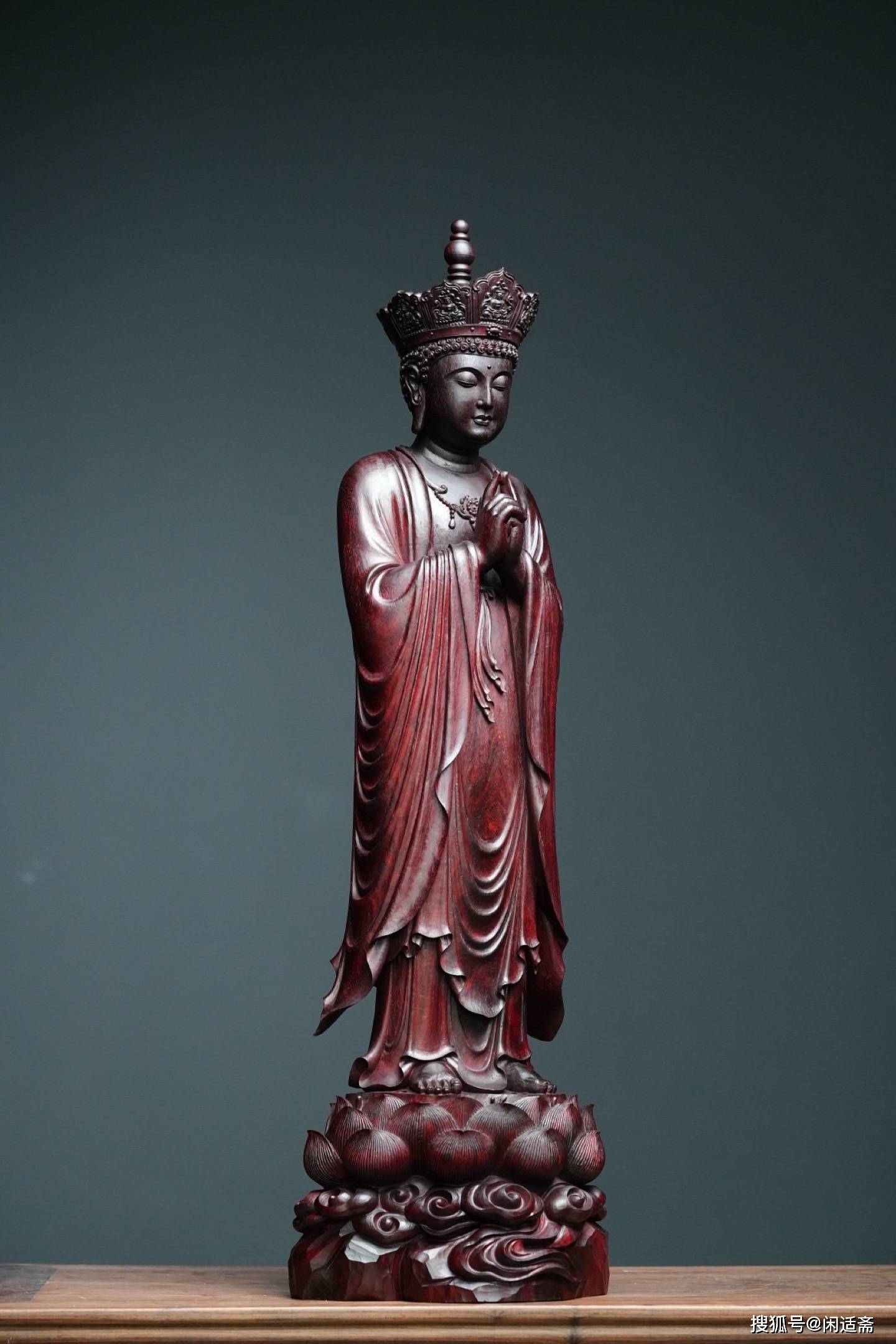 法相庄严,紫檀木雕,大日如来