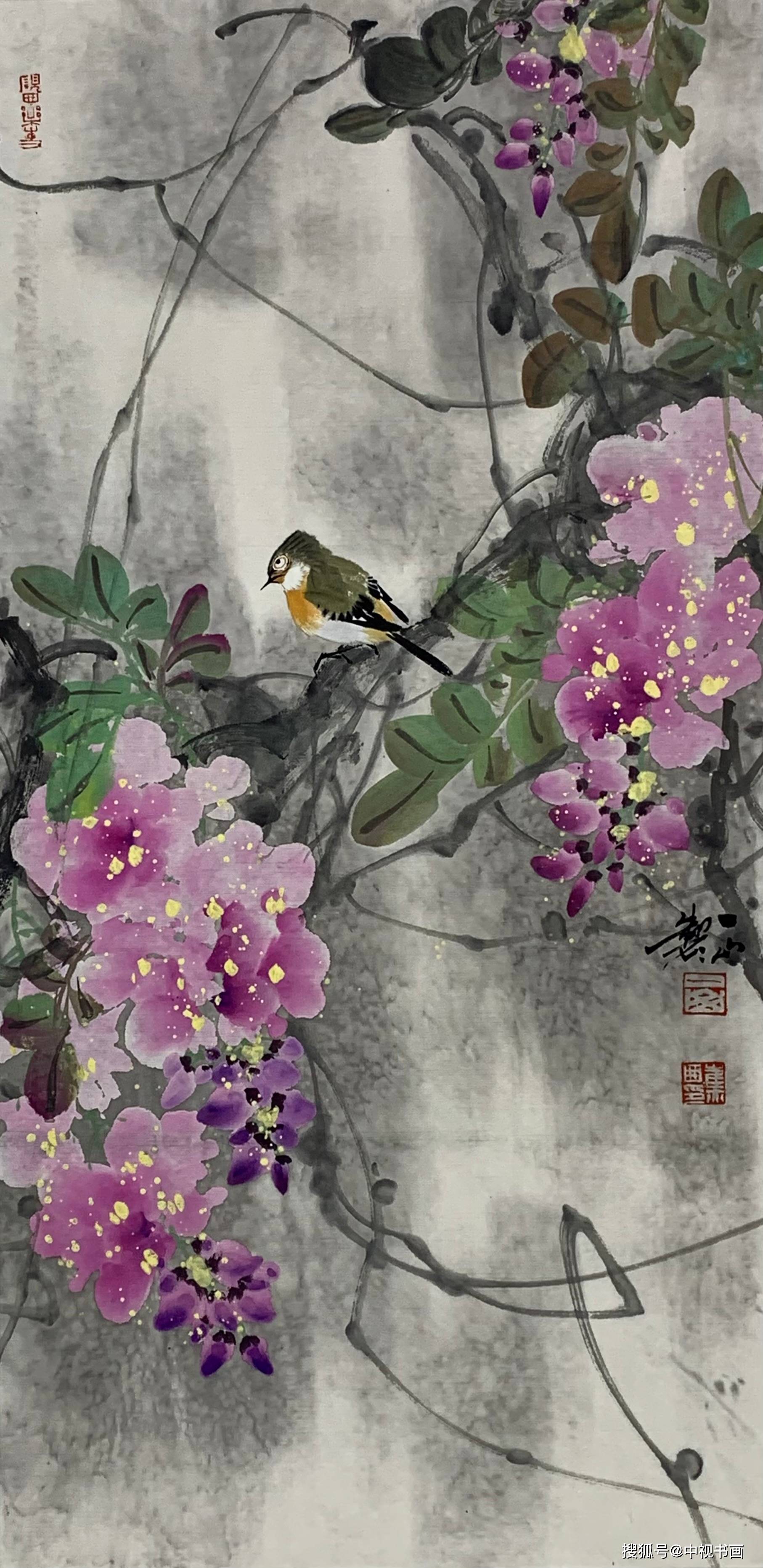 中国新重彩花鸟画开拓者崔亦田