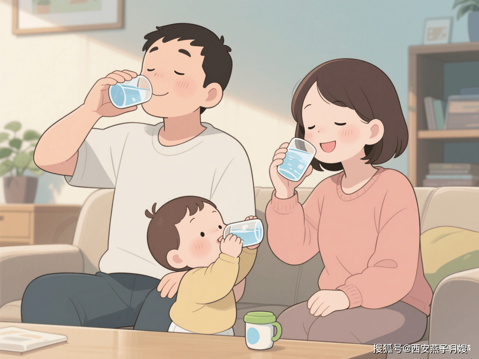 燕子月嫂分享:宝宝喝水全攻略:次数,饮用量与习惯养成