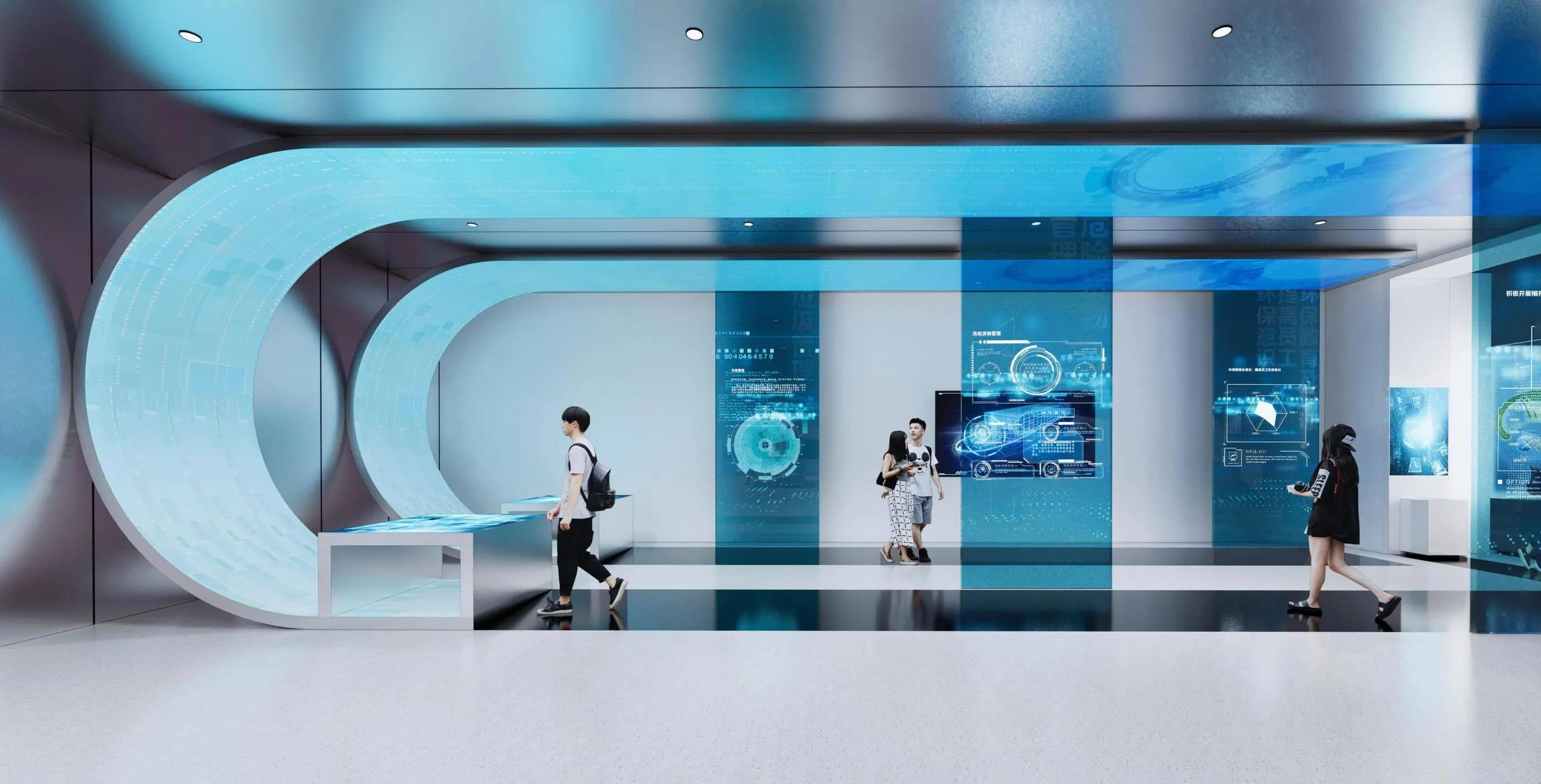 该区域集中展示日照港在智能化作业,绿色港口建设,大数据应用等领域的
