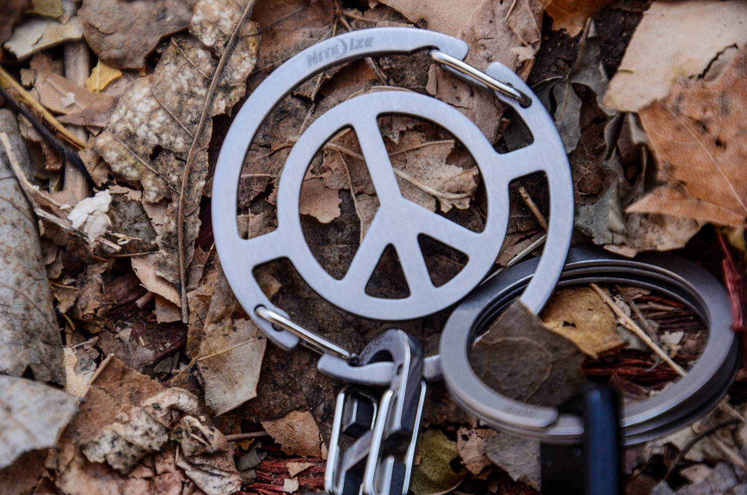 双环之内的和平之美：奈爱和平标志钥匙扣