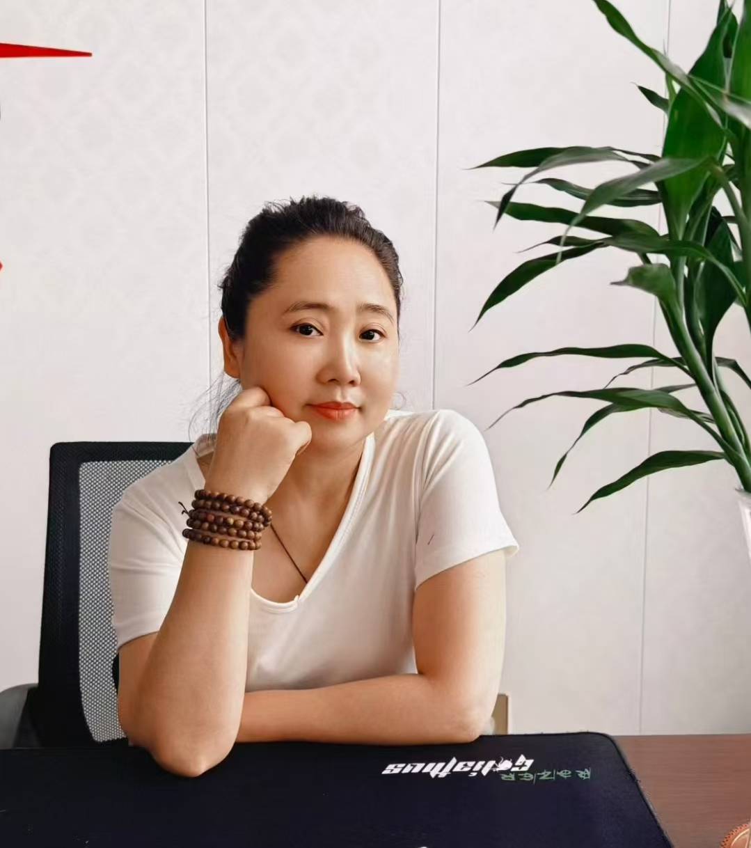 《世界导报社》记者蒋文梅专访淄博女画家巩茗心