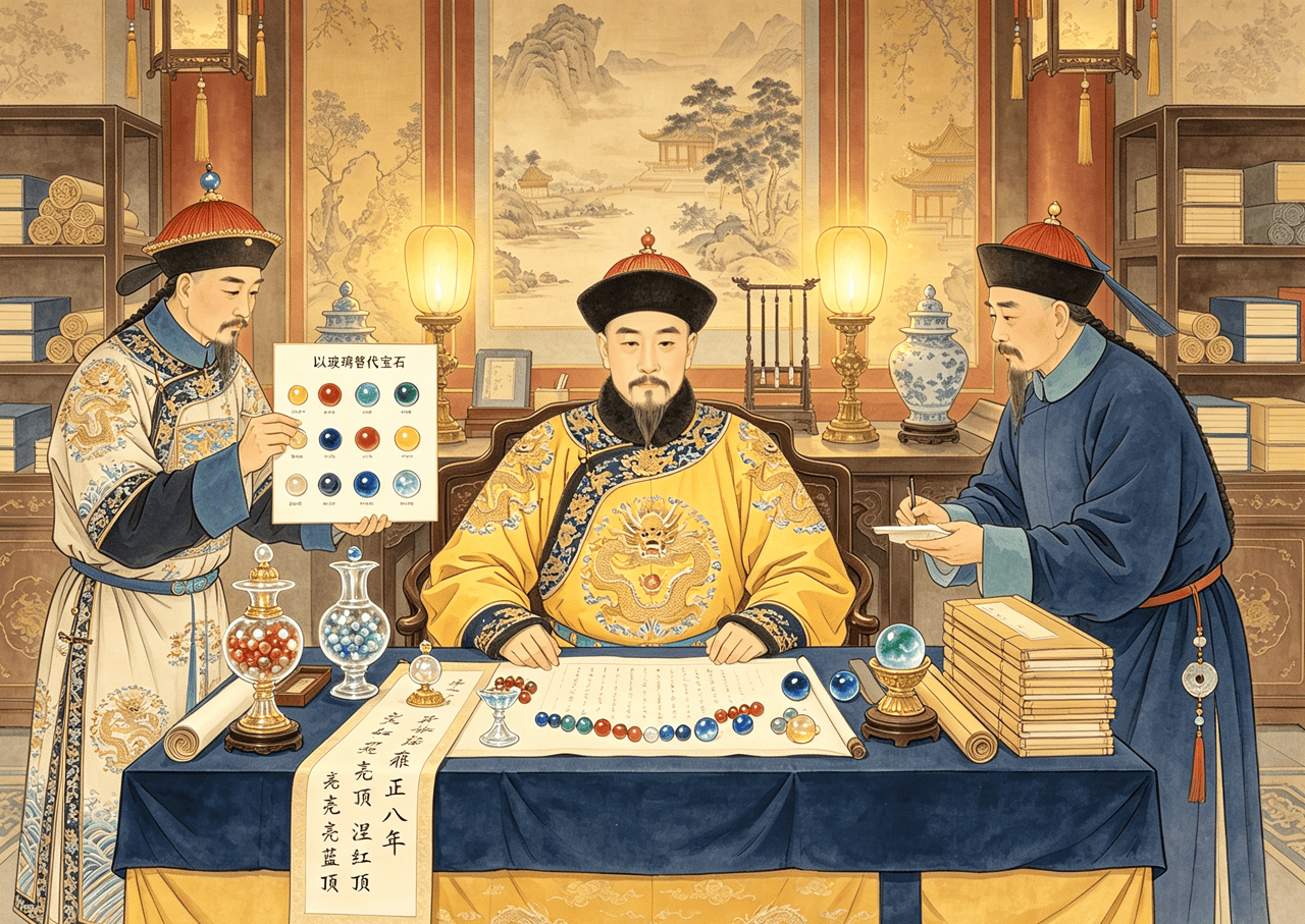 清朝官员帽珠规制与雍正改制主题配图.png