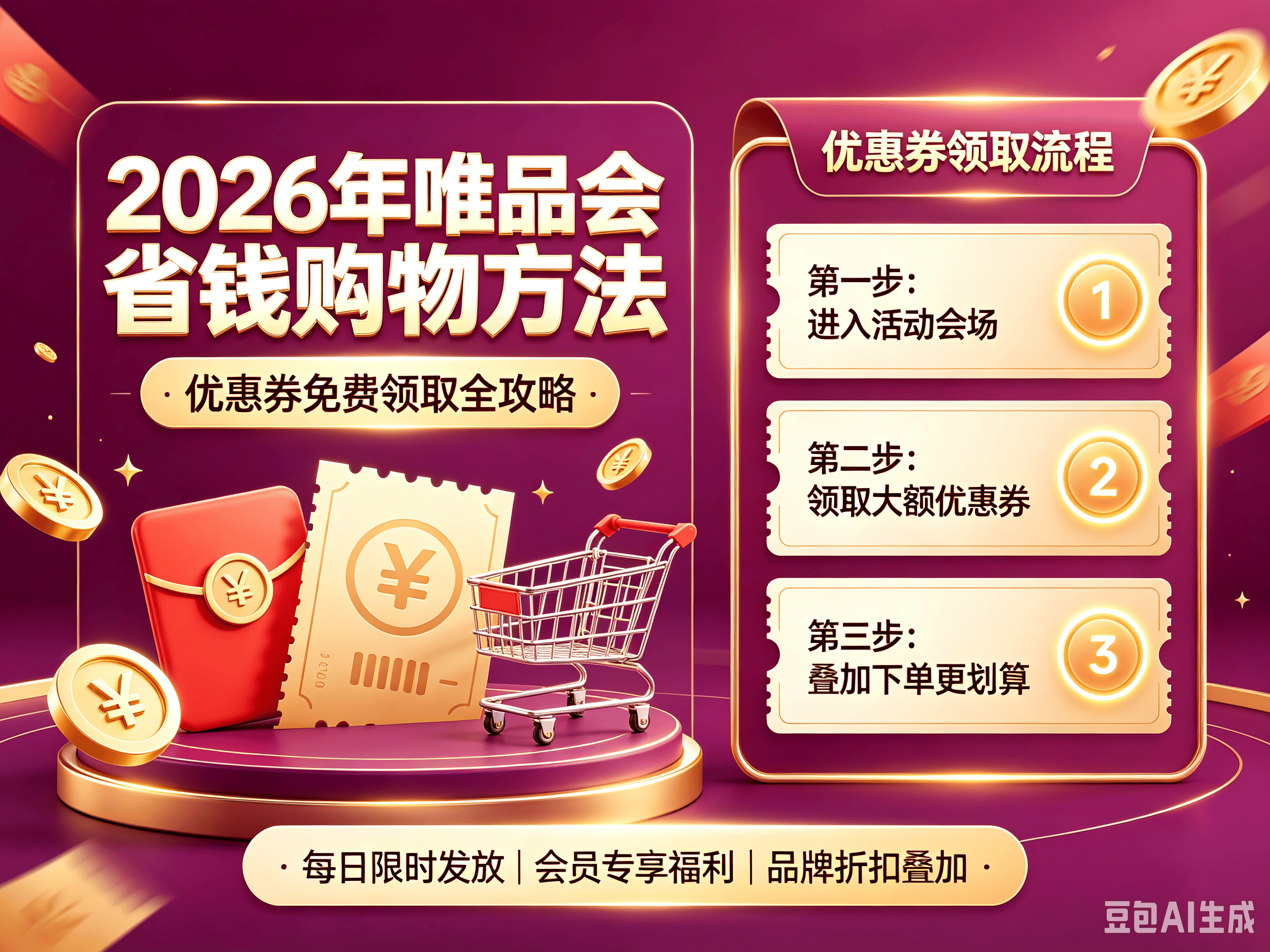 2026唯品会省钱购物方法海报.png