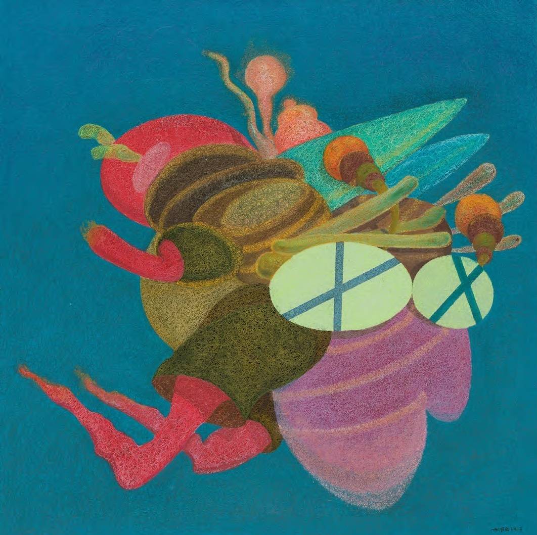 《采采》2022 油画 100x100cm.jpg