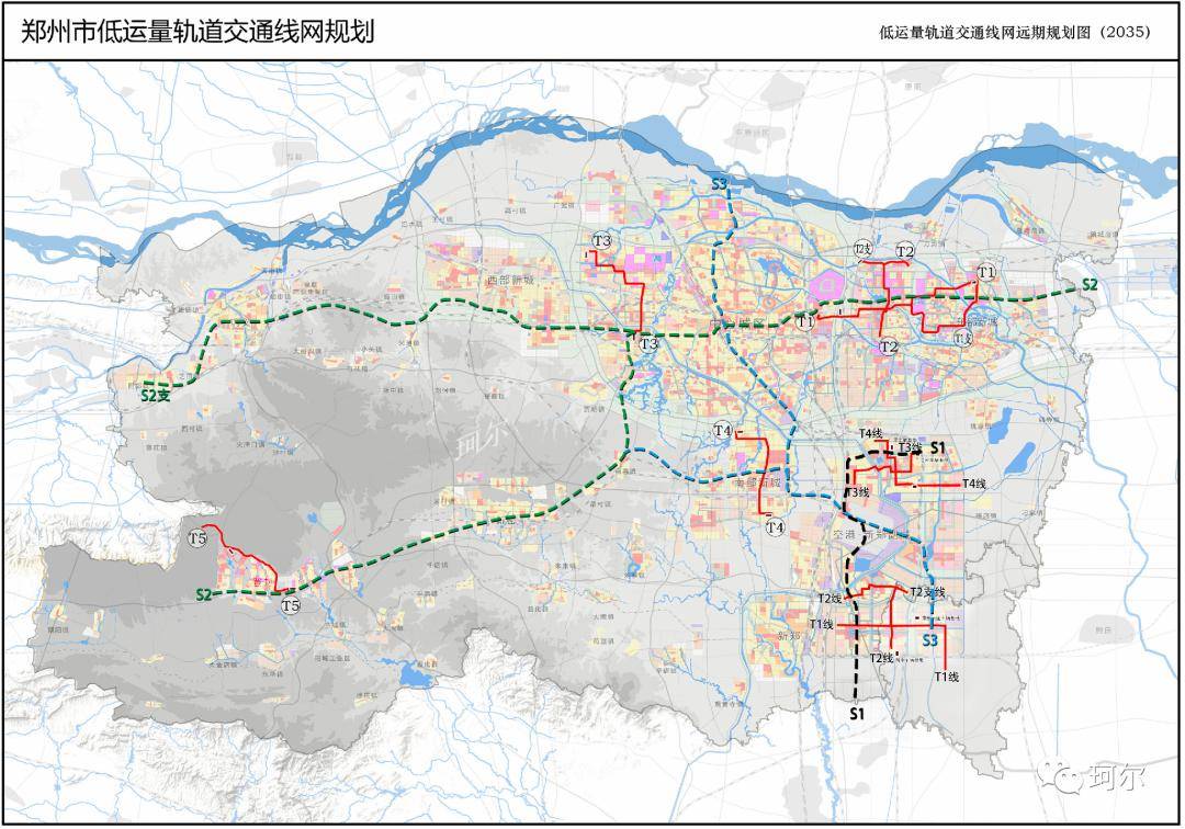 喏,這是未來幾年鄭州低運量軌道交通線網的規劃圖:而鄭州,我們來看