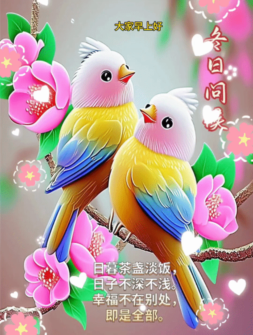 心暖不怕天寒，隔屏问声早安；严冬一起走过，情谊永在心间。大家好！_祝福_问候_人生