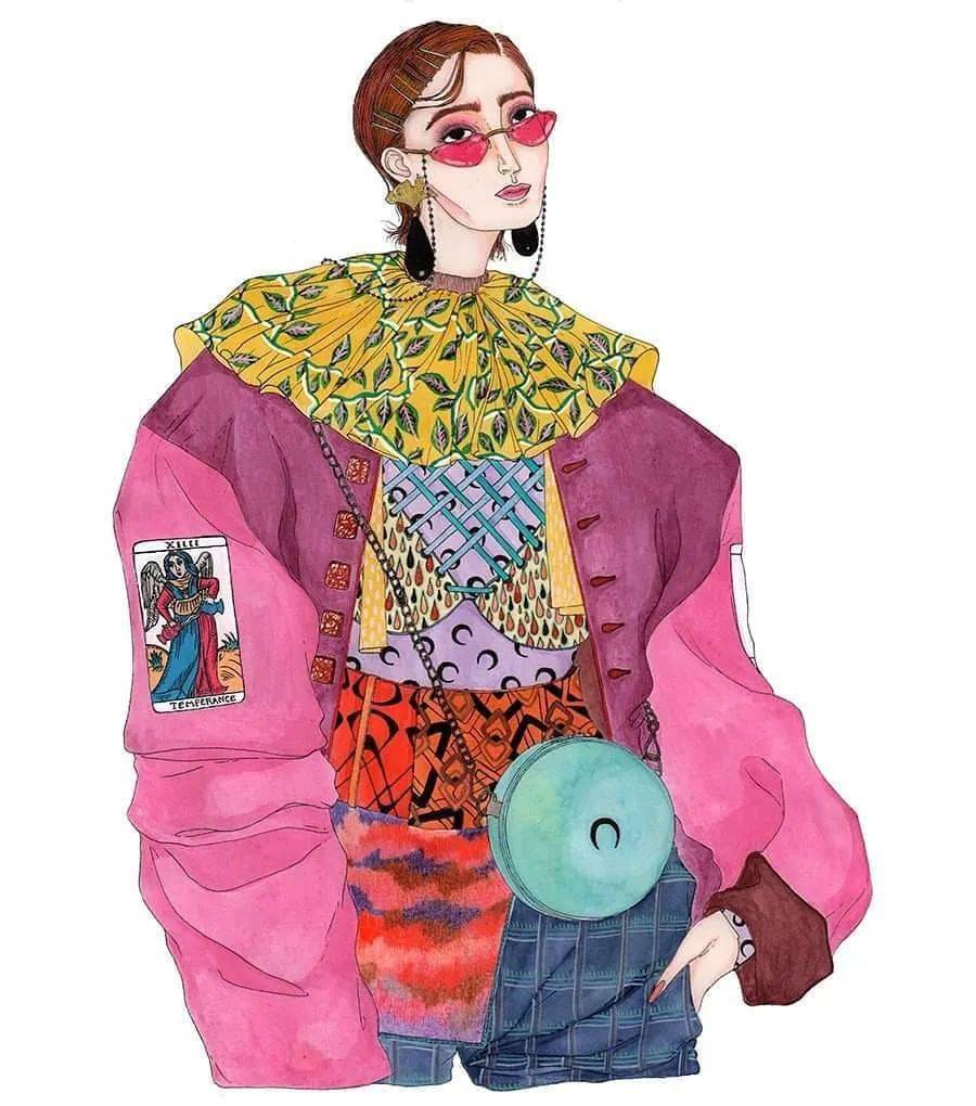 插画 | 一位风格疯狂独特的时装插画师——jérémy combot