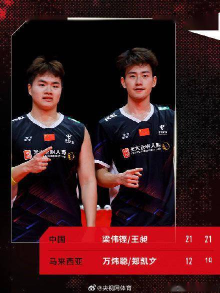 梁王组合2024开门红_郑凯文_梁伟铿_体育