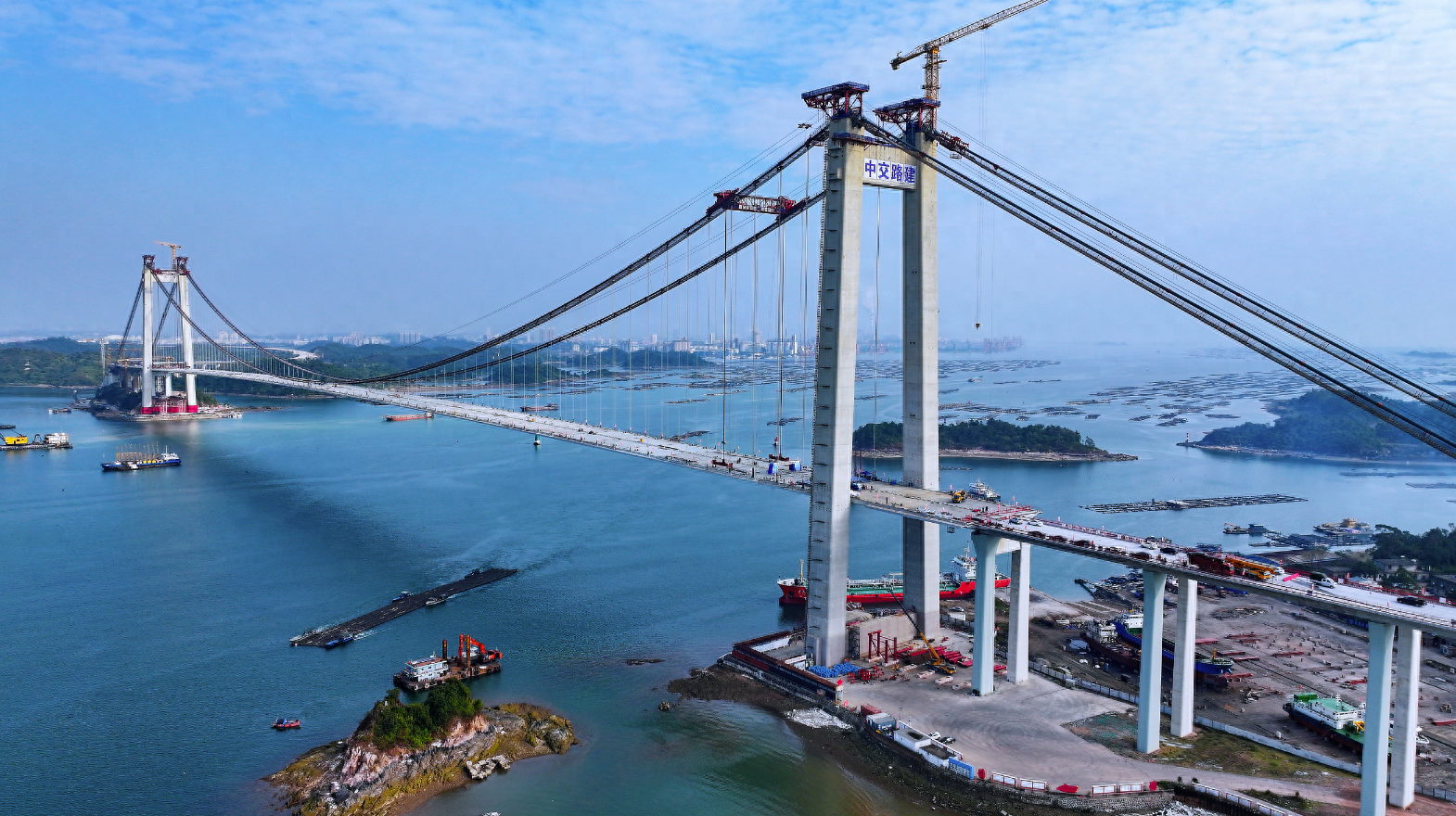 广西在建最长跨海大桥