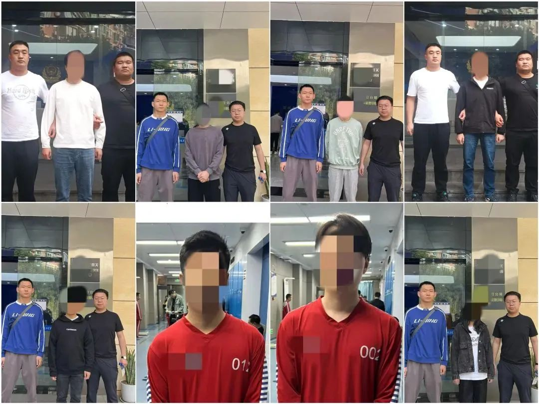 犯罪团伙人员结构,分工及成员真实身份后,2024年1月6日,专案组出动40