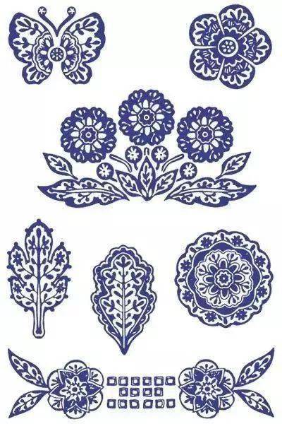 传统纹样100张,很美很中国!_纹饰_瓦当_脸谱