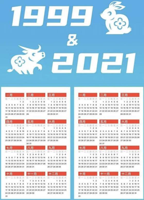 2024年日历和1996年的一样