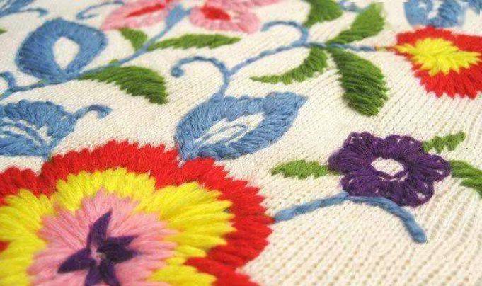 18种服装绣花工艺实例,满满干货!_刺绣_效果_平绣