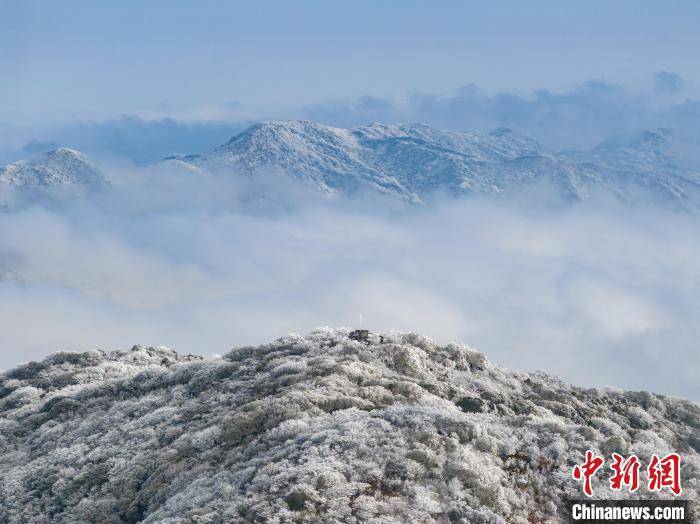 雷公山雪景图片图片