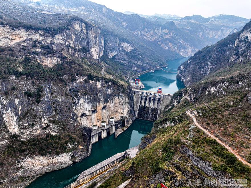 【天眼影像】乌江索风营水电站气势磅礴_贵州省_黔西_王星