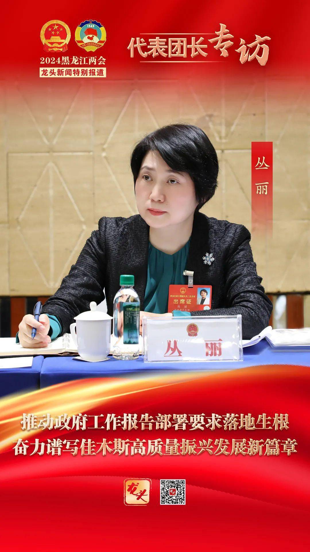 专访| 丛丽:推动政府工作报告部署要求落地生根 奋力谱写佳木斯高质量