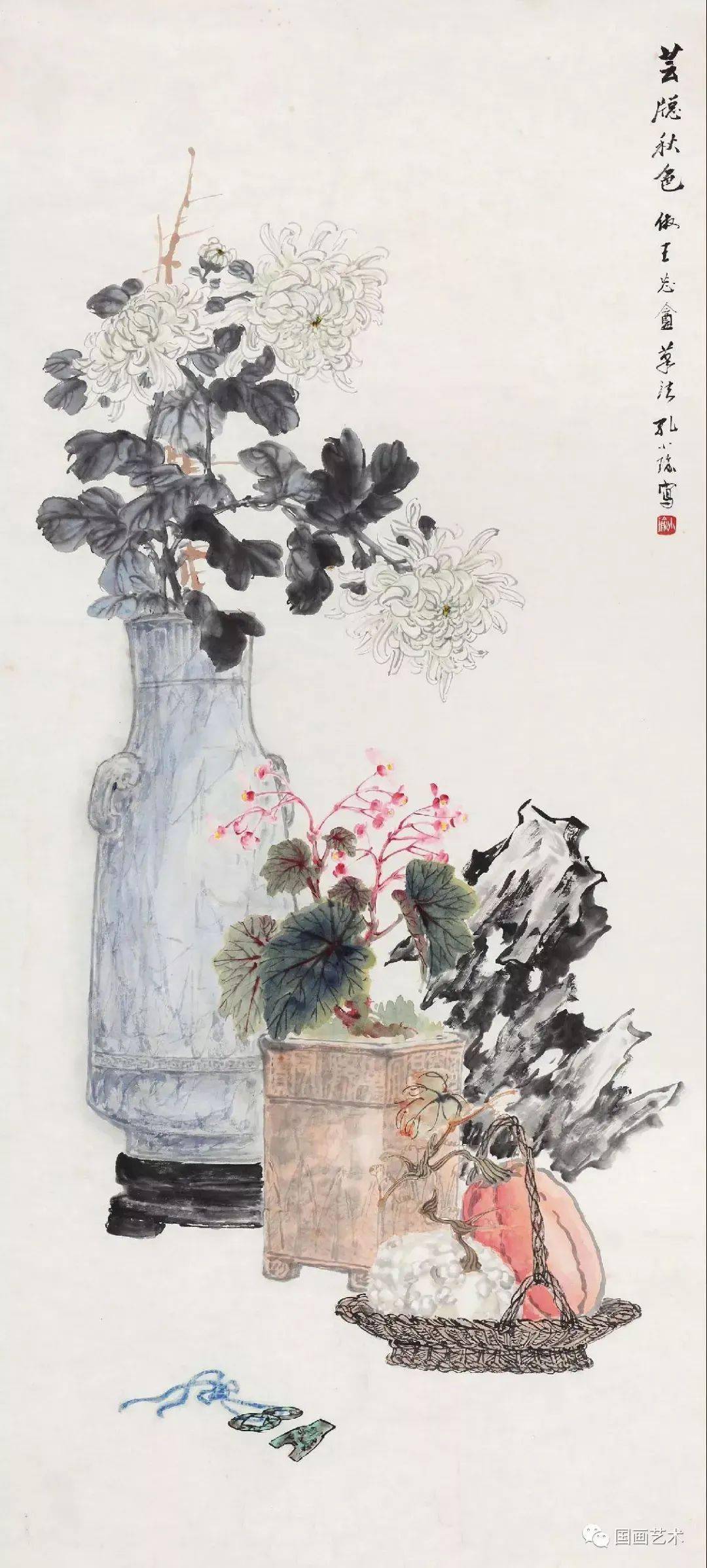 "民国四擅"之一,孔小瑜博古画作欣赏