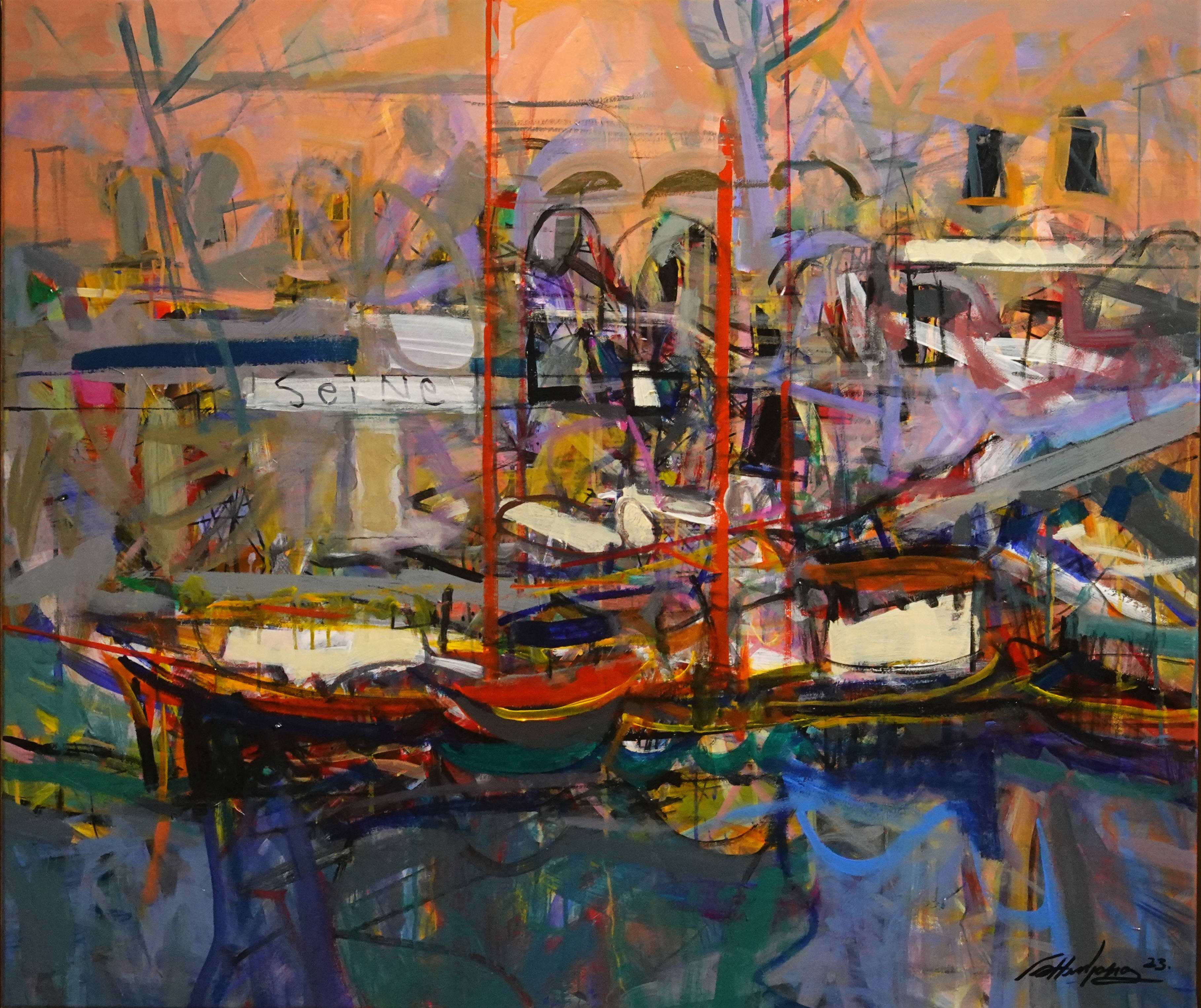 《从塞纳河到苏州河》油画展在沪揭幕_作品_画面_艺术