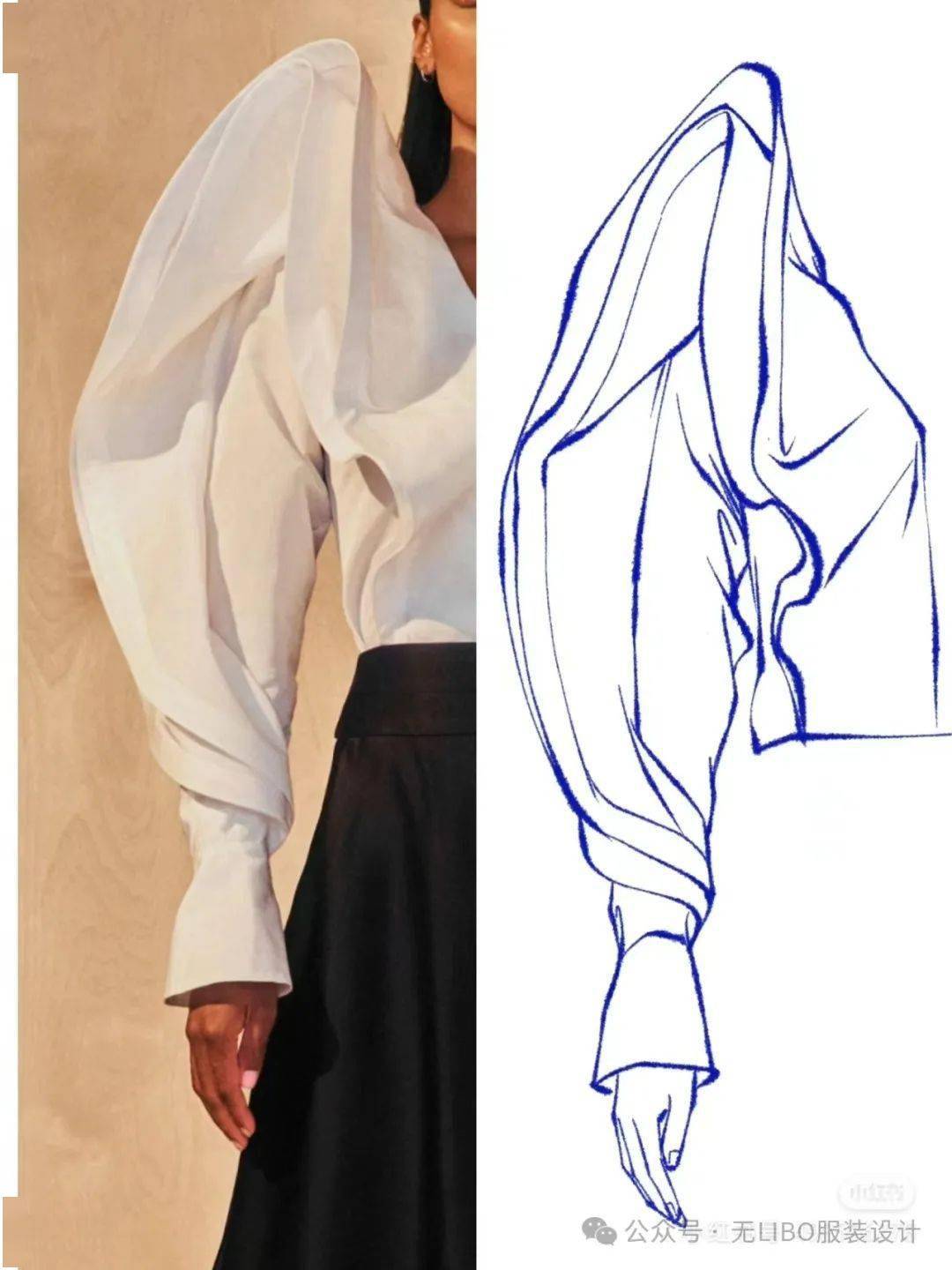 55款-秀场"袖子"设计临摹提取线稿分享!_图片_侵权_处理