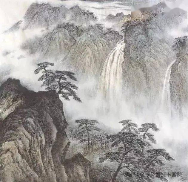 谭老师为你分享国画庐山山水画作品