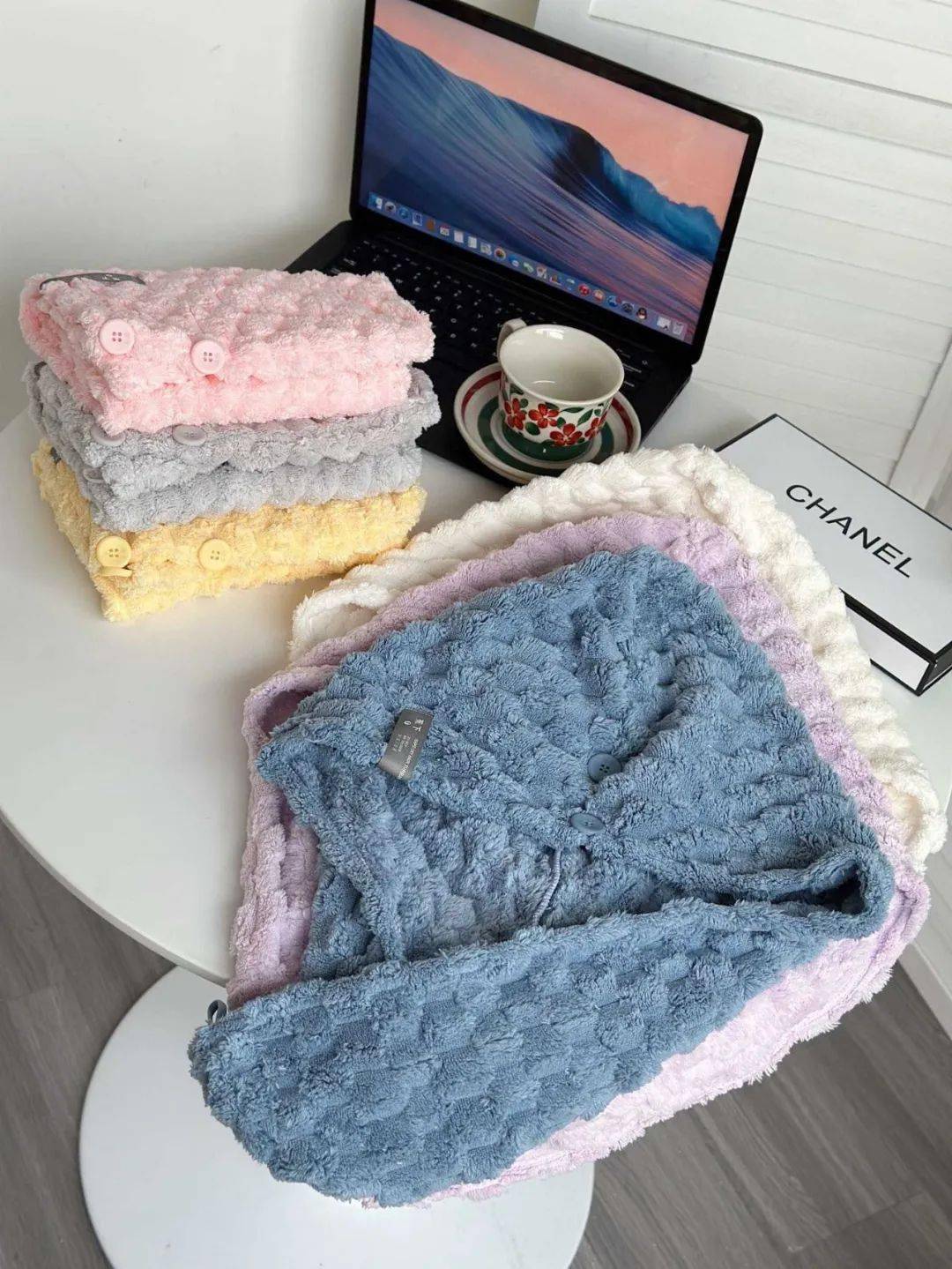 【云朵绒格浴巾/干发帽】22.9起享!