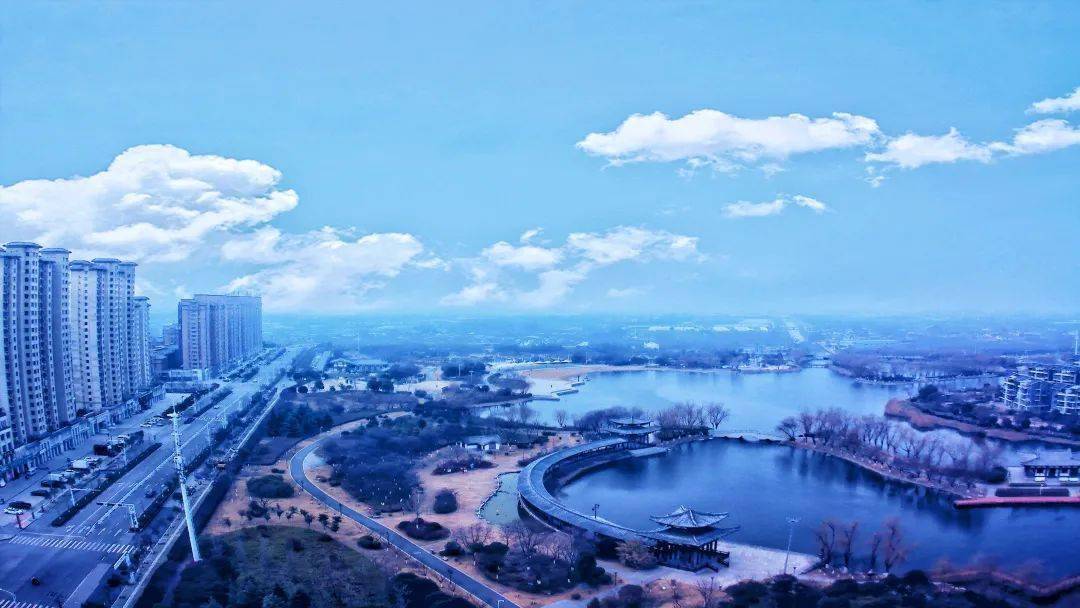 泗县城在冬日里有别样美景.