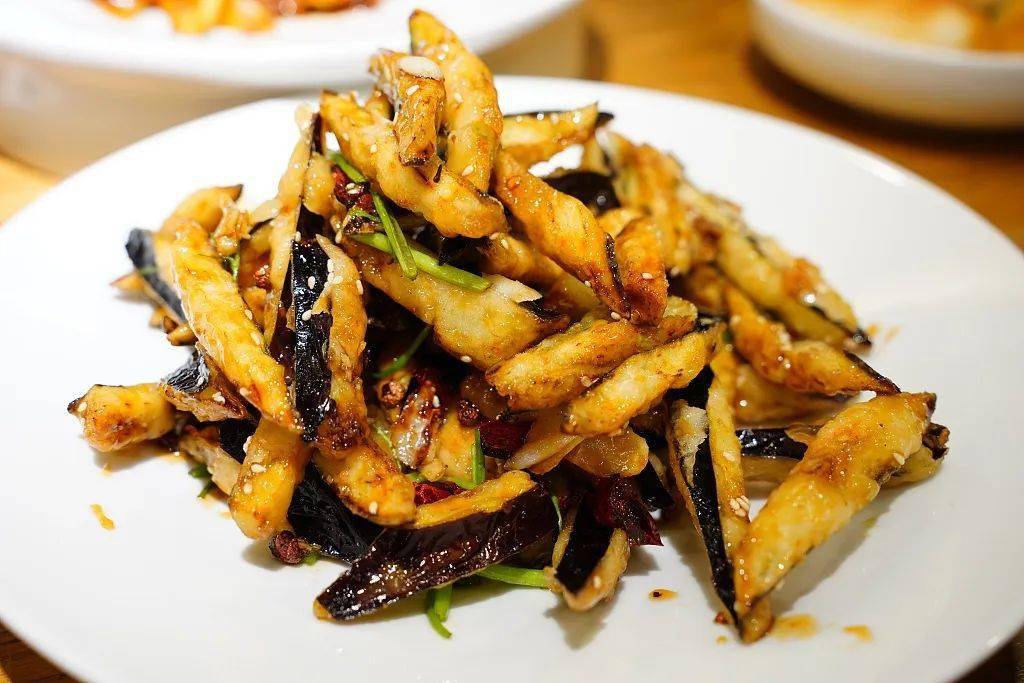 超好吃的风味茄子!麻辣酸甜～焦香酥脆!_清水_做法_干辣椒