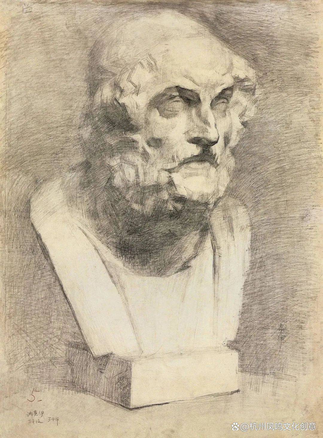 美院附中班集训:央美附中素描石膏像精选作品_雕塑_古希腊_罗马