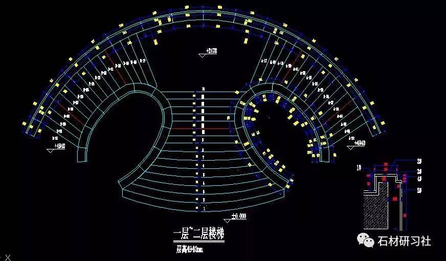 弧形楼梯图纸图片