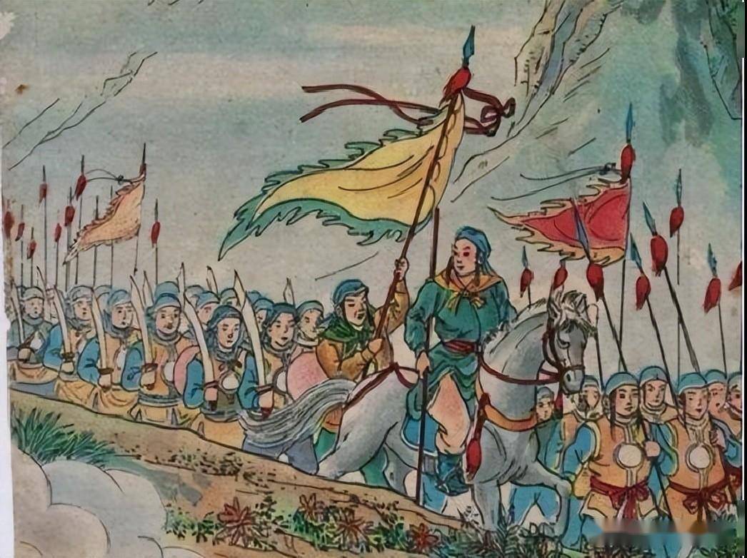 1853年6月,太平军北伐,林凤祥,李开芳,吉文元出击.