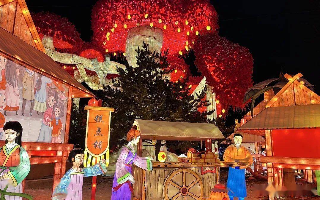 2024年汾阳贾家庄第七届恐龙灯会门票价格,赏花灯,闹庙会_表演_特色