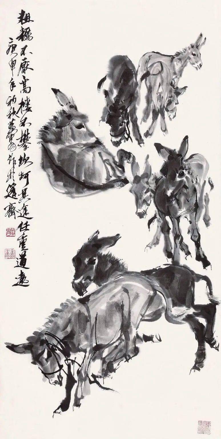 黄胄| 动物画画坛一绝可以与齐白石的虾媲美的毛驴_人物_笔墨_中国画