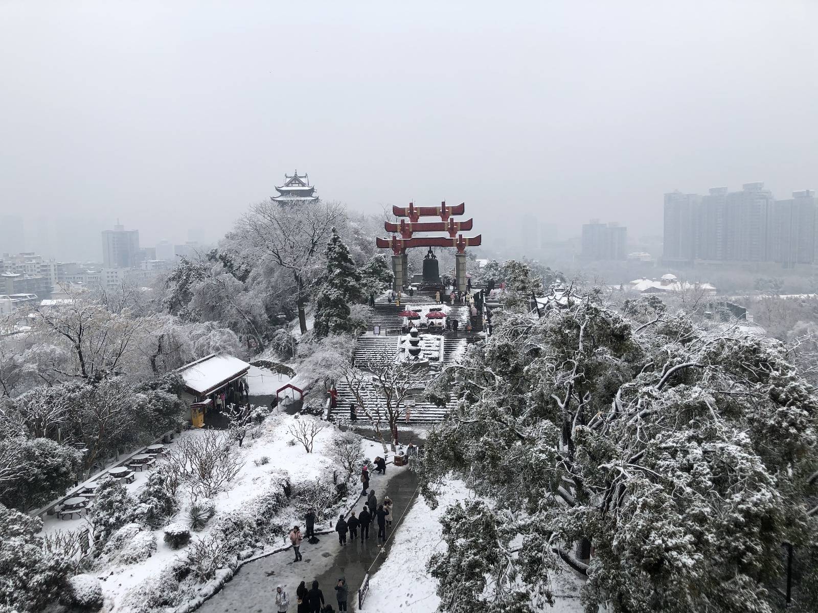 武汉雪景图片