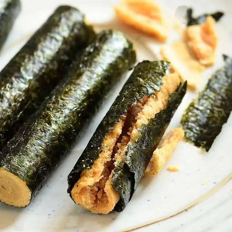 火爆全网肉松海苔夹心卷,一口嘎嘣脆,好吃到舔手指头儿!