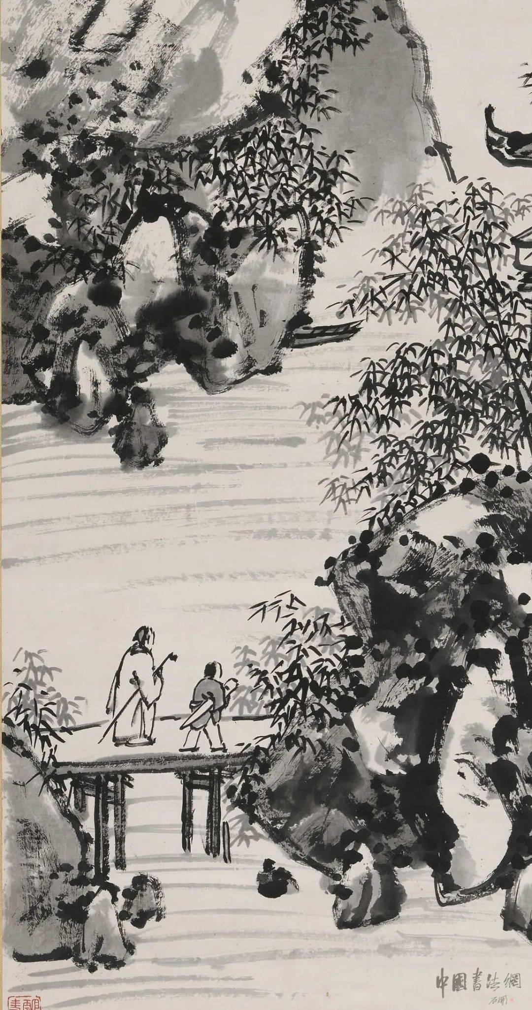 赏画 | 吴昌硕《竹林七贤》