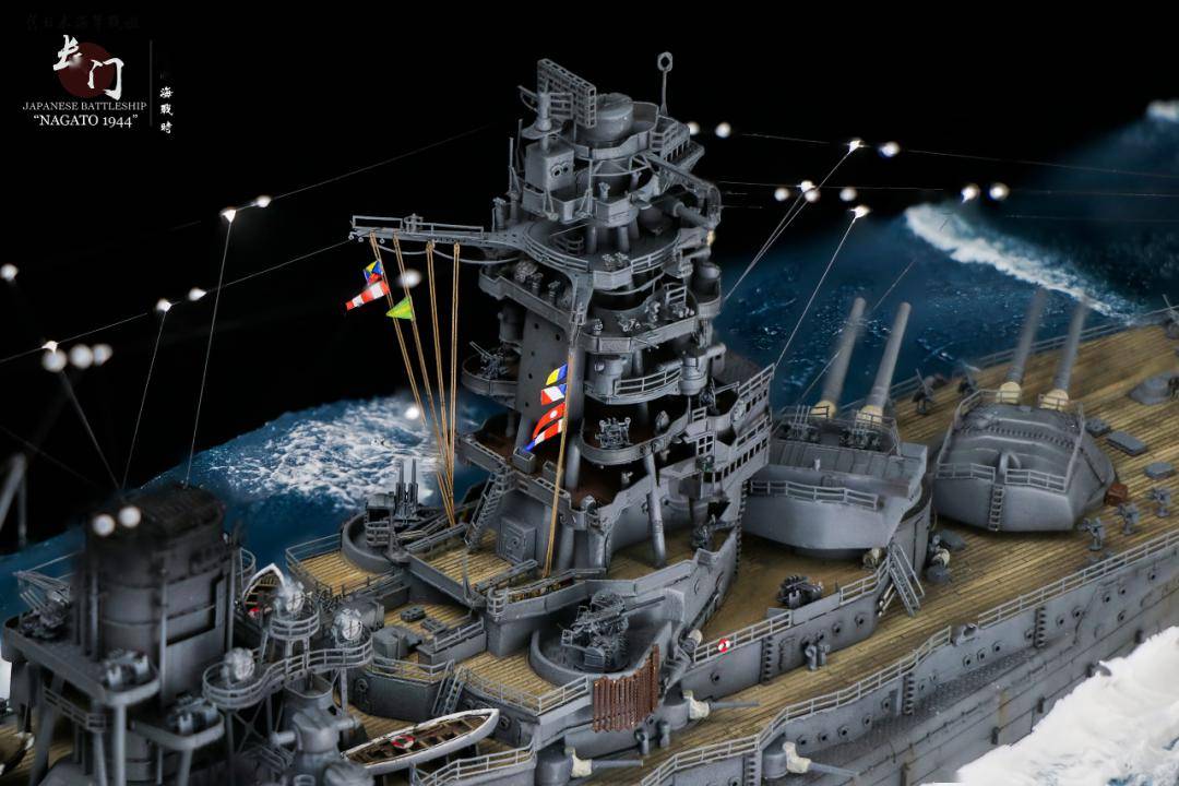 二战日本海军违章建筑的巅峰之作 - 长门号战列舰_模型_作品_历史