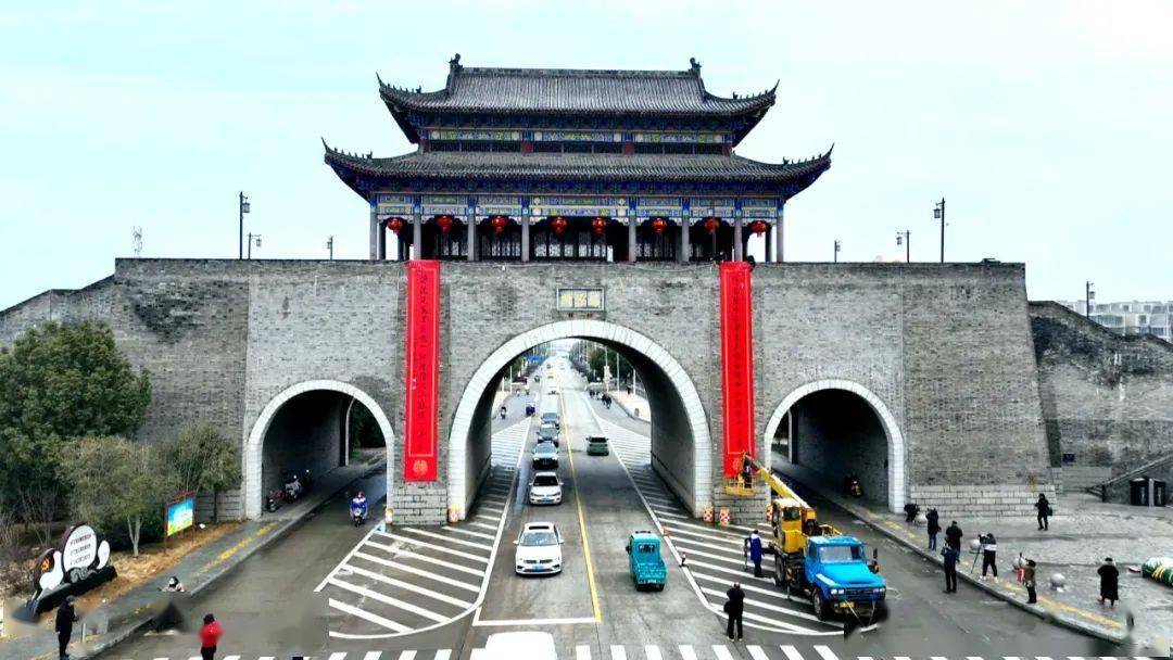 当涂城墙清源门楹联出新啦!_山水_企业_按钮