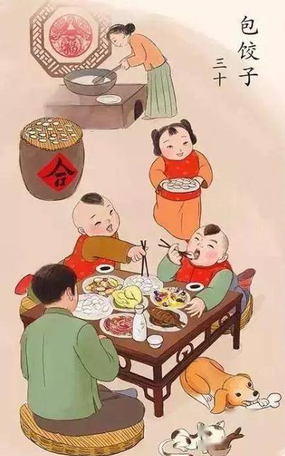 腊月三十祭祖,守岁,挂灯笼_屠苏酒_压岁钱_大年