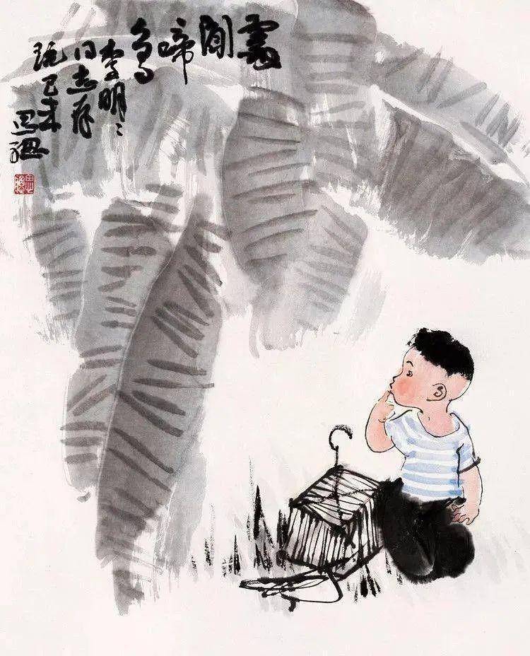 周思聪画芭蕉!_人物_珂勒_作品
