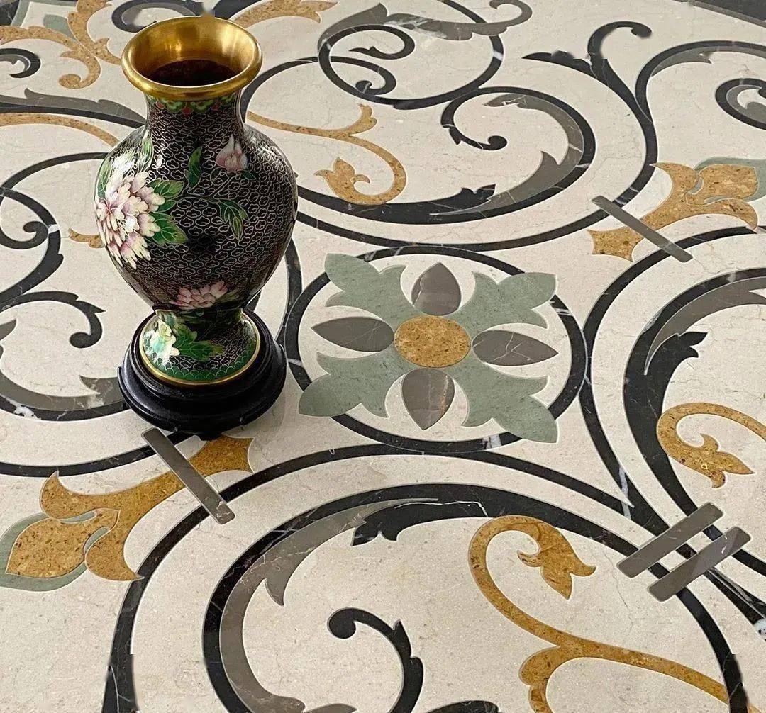 大理石拼花之美:绚丽多彩,视觉盛宴_石商城_石材_色彩