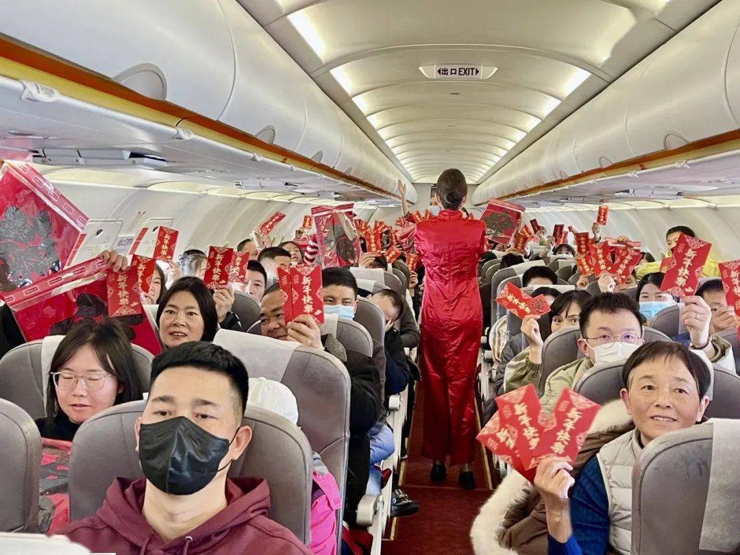 除夕集福,祥鹏航空万米高空为旅客"送福"_航班_祝福_活动