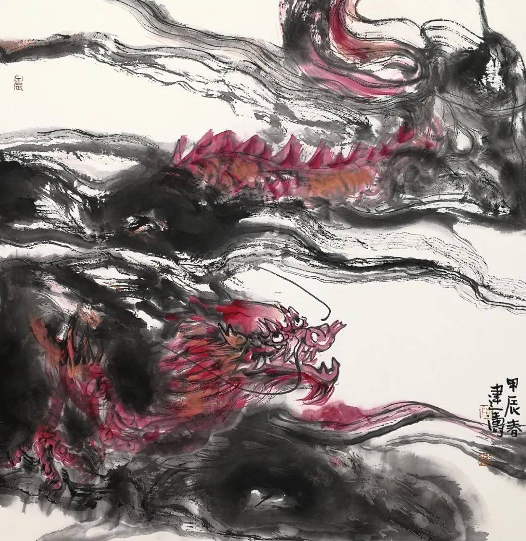这次展览,水墨村邀请了郭莽园,许固令,王秋奇,陈炳佳,陈建涛,邱健彬6