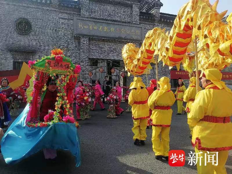 千年古镇镇江宝堰:舞龙灯,送麒麟,荡湖船,民俗活动舞